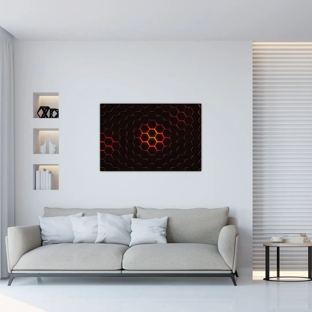 Tablou cu sârmă (90x60 cm)