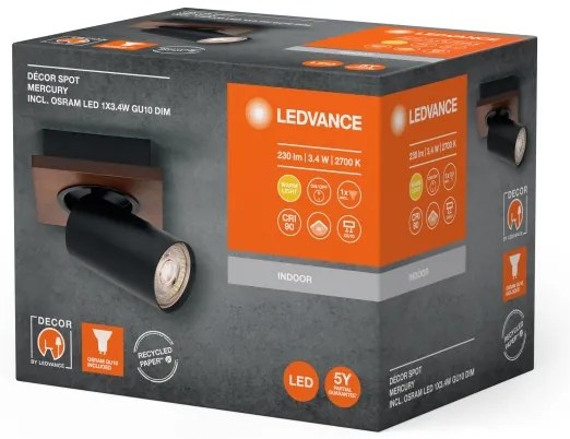 Spot LED Ledvance DECOR MERCURY 1xGU10/3,4W/230V