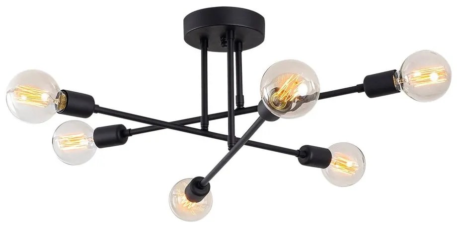 Plafonieră Opviq lights Flower, negru