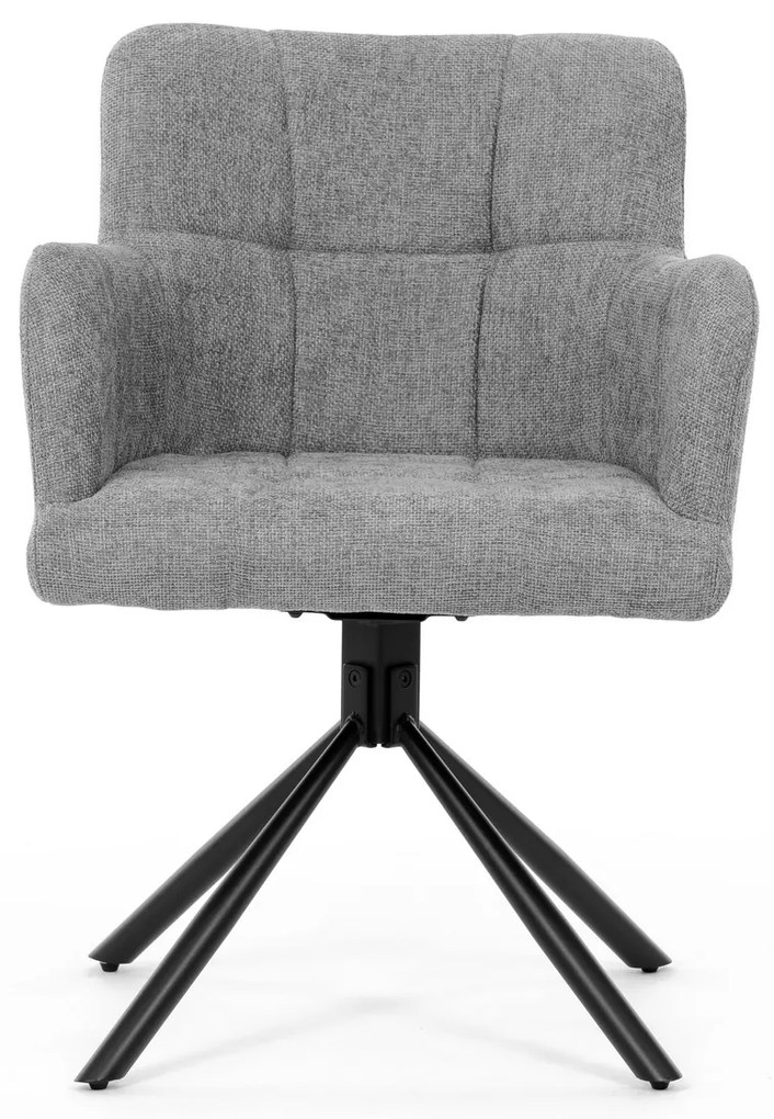 Set de scaune de sufragerie cu mecanism deîntoarcere DCH-T1122 GREY2, 2 buc.