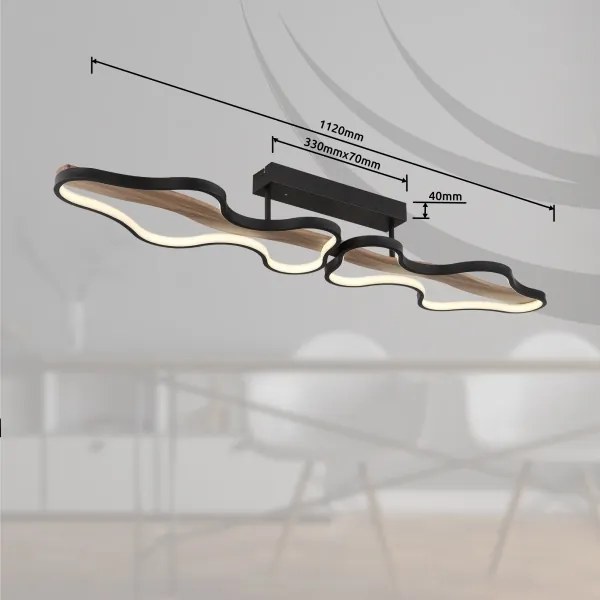 Lustră LED dimabilă pe cablu BEZZY LED/36W/230V Globo 67181D1 + telecomandă