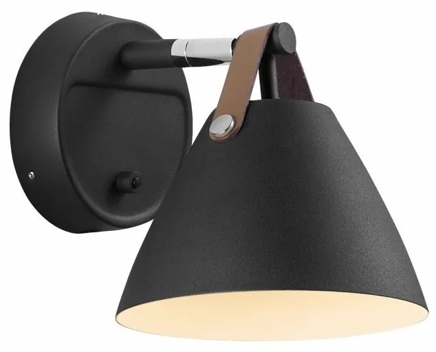 Aplica de perete design nordic STRAP 15 neagra 84291003 DFTP