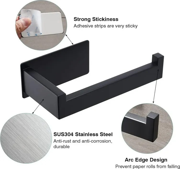 Suport autoadeziv pentru hârtie igienică - Ruhhy