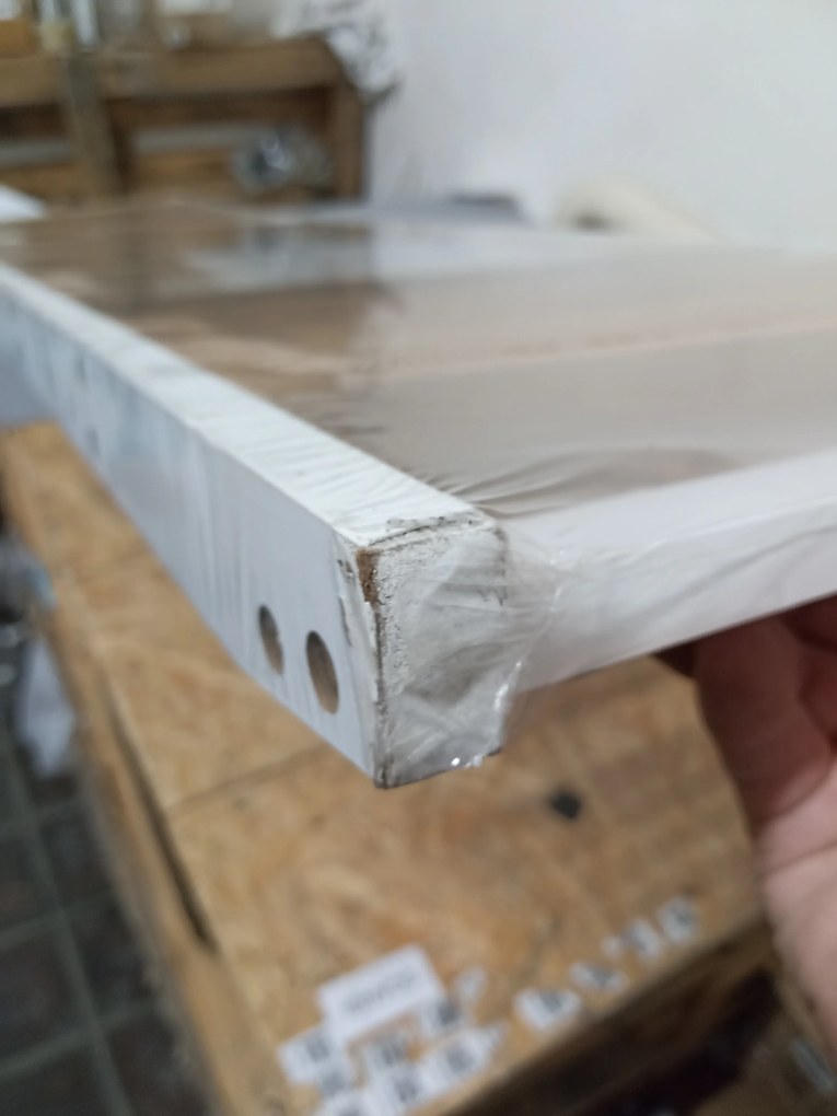 OFERTA Raft din bambus alb WHITE BAMBOO II. calitate secundara