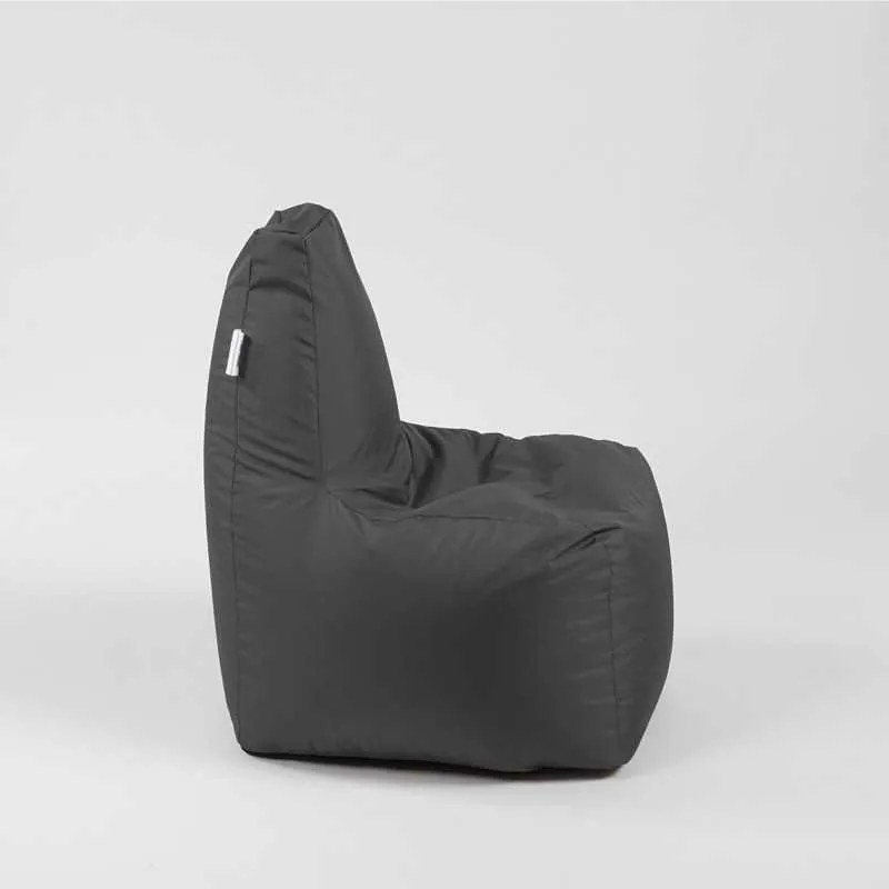 Fotoliu tip Scaun Sunlounger Junior, Material impermeabil - Gri inchis