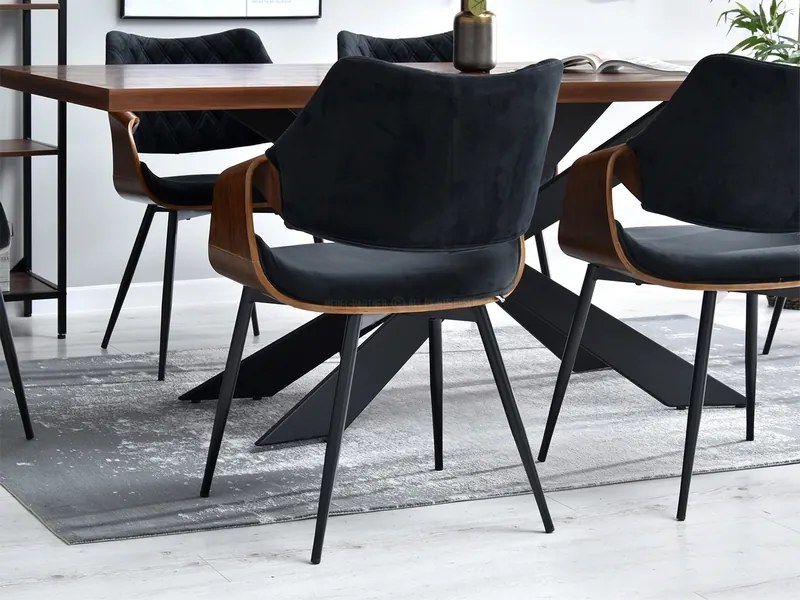 Scaun Rolf K (nuc închis + negru). Promo -16%. 1111255