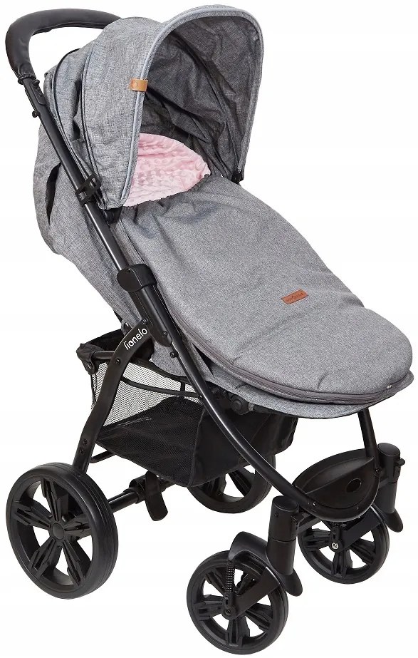 ShopJK SAC PENTRU CĂRUCIOR PRIMĂVARĂ/TOAMNĂ GRI - ROZ 017377