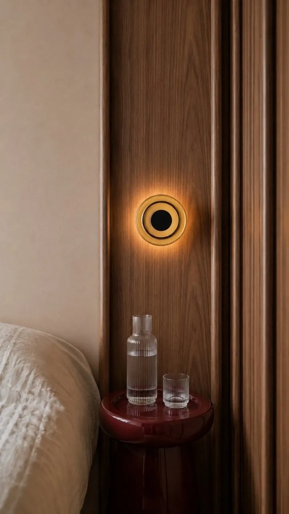 Aplica de perete LED moderna SOFI cognac amber