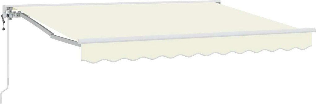 vidaXL Cort electric retractabil Crem 3 x 2,5 m