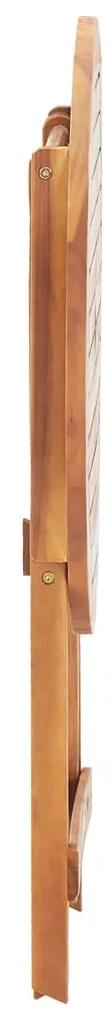 Masa de gradina pliabila, 60 x 75 cm, lemn masiv de acacia 1, Maro, 60 x 75 cm