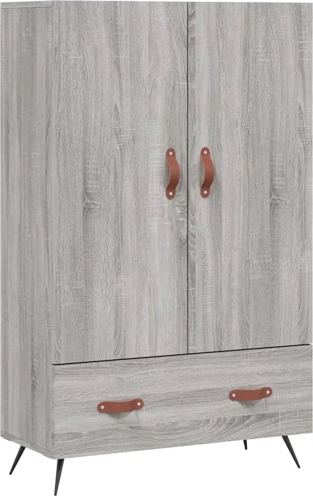 vidaXL Dulap gri Sonoma 69,5x31x115 cm, lemn prelucrat