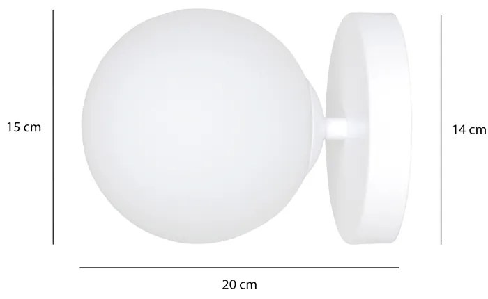 Aplica Ragi K1 White 1029/K1 Emibig Lighting, Modern, E14, Polonia