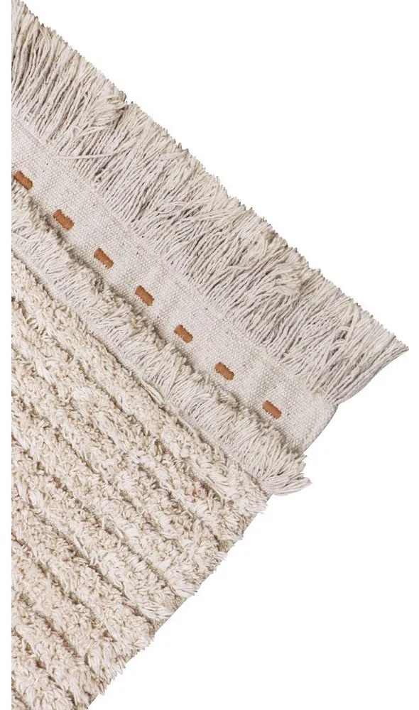 Covor tip traversă bej din bumbac 80x230 cm Duetto Sage – Lorena Canals