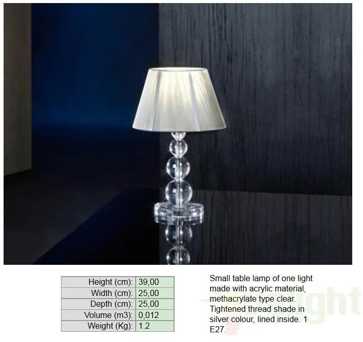 Veioza, lampa de masa Small, LED Mercury 662110