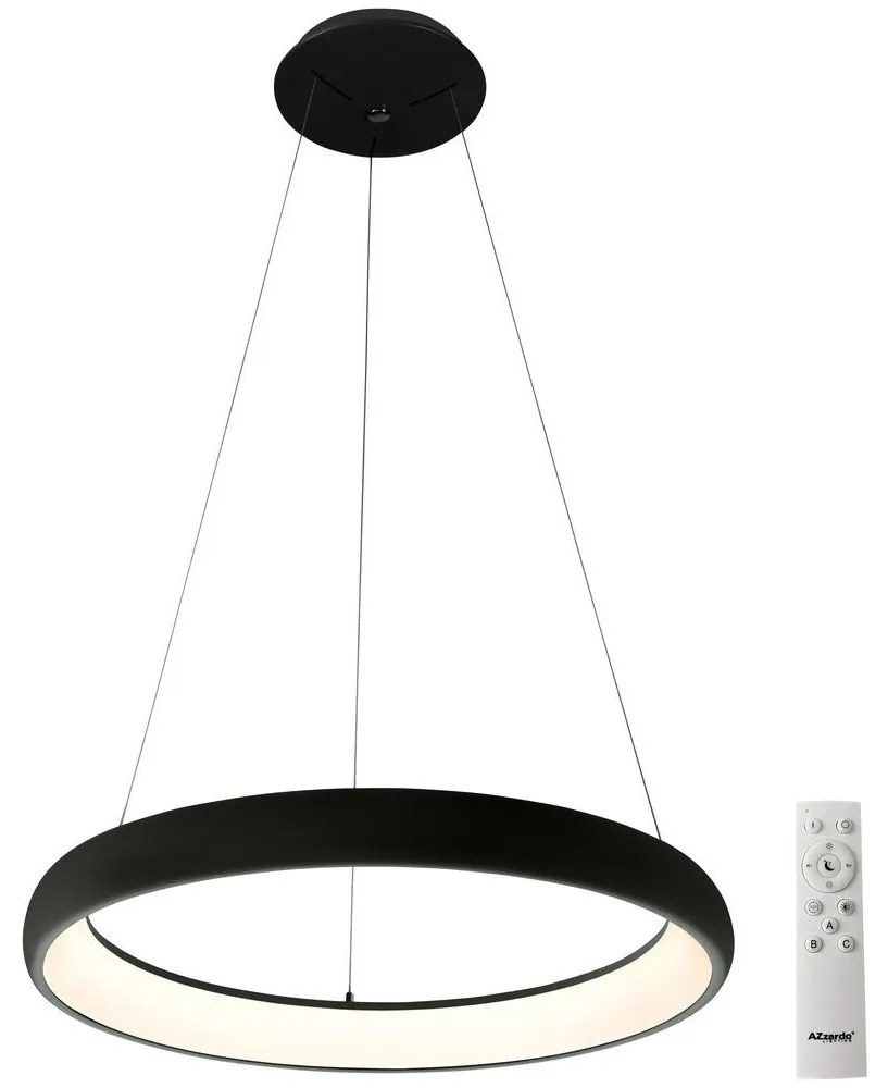 Azzardo AZ5063 - Lustră LED dimabilă pe cablu ANTONIO LED/50W/230V negru + + telecomandă