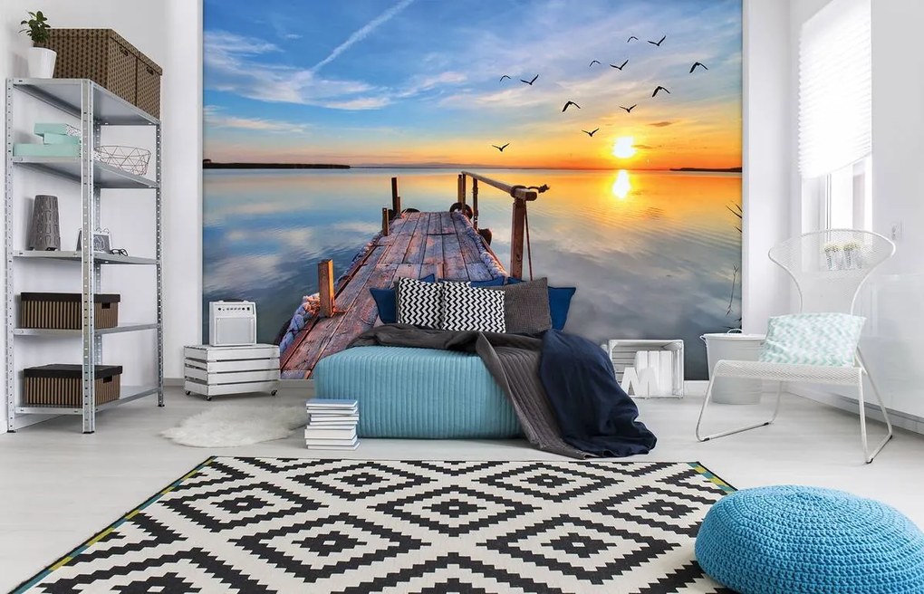 Fototapet - Podul din lemn (152,5x104 cm)