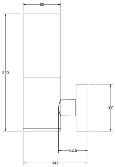 Aplică de exterior Maytoni O418WL-01B WILLIS 1xE27/60W/230V IP54 negru