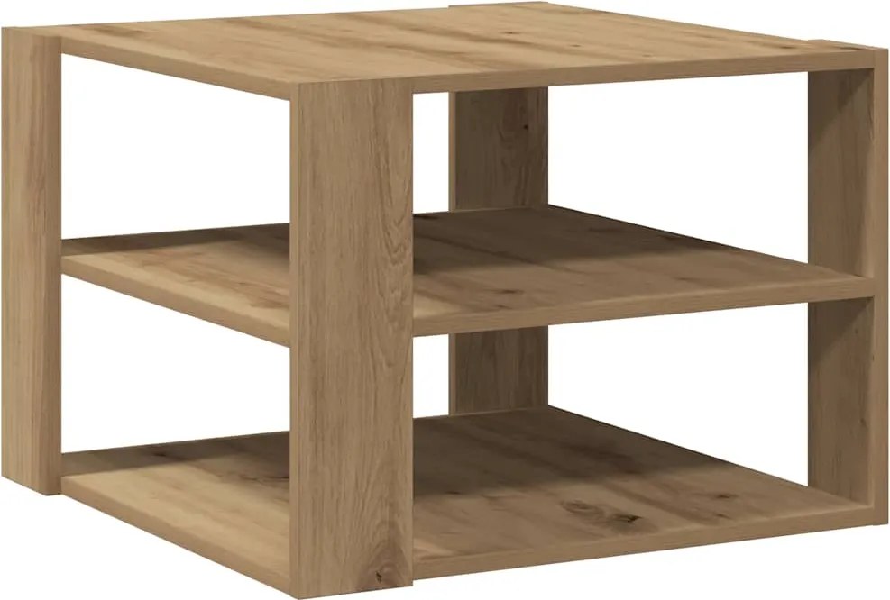 vidaXL Măsuță de cafea, stejar artizanal, 58x58x40 cm, lemn prelucrat