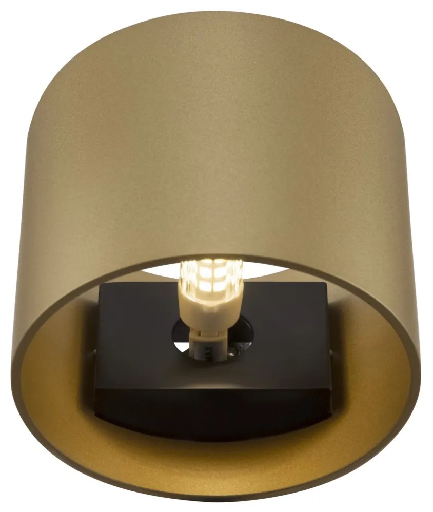 Aplica de perete design tehnic Rond auriu MYC066WL-01MG