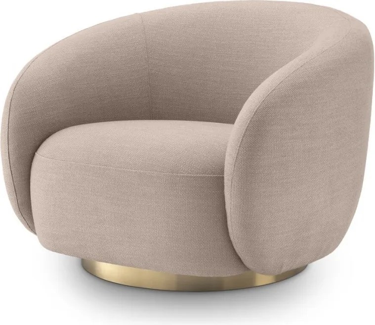 Fotoliu pivotant design elegant Brice, avalon sand 115169 HZ