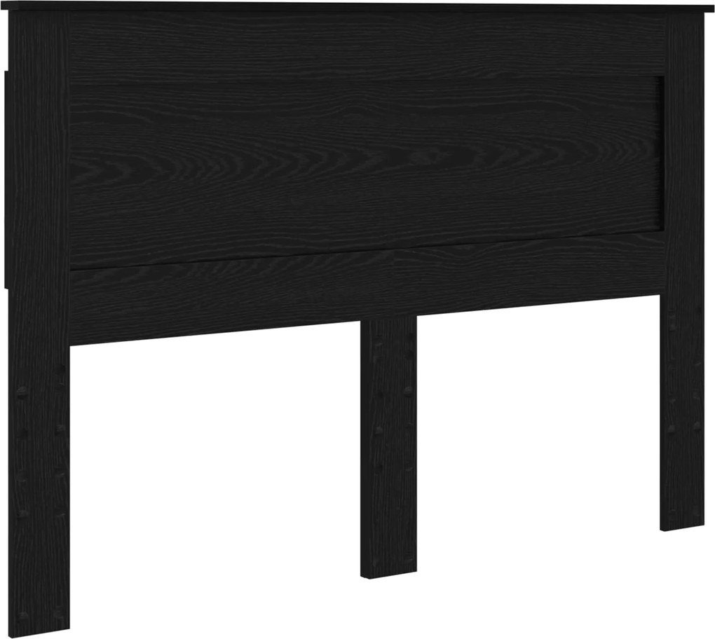 vidaXL Tăblie cap cu headboard Stejar Negru 150 cm Lemn compozit