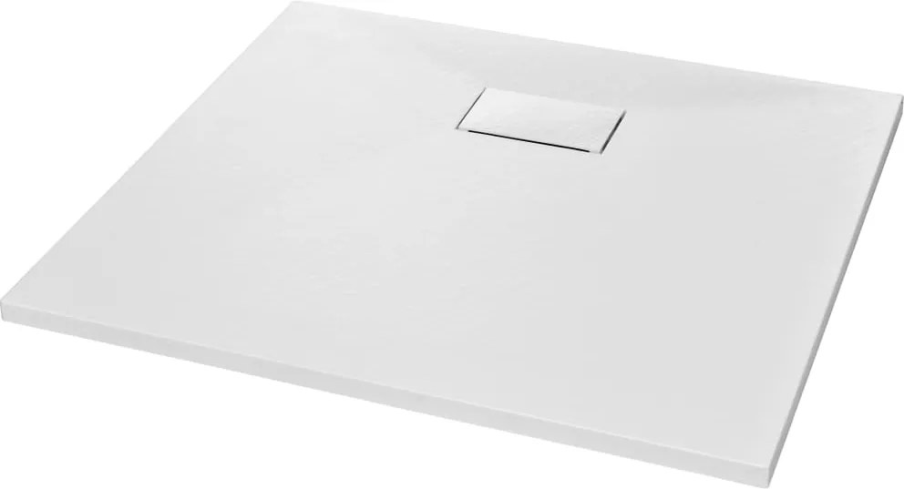 vidaXL Cădiță de duș, alb, 90 x 80 cm, SMC