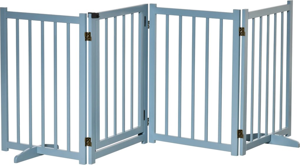 PawHut Poartă de Siguranță Pliabilă pentru Câini Talie Mică/Medie 237.5x36x80 cm Gri | Aosom Romania