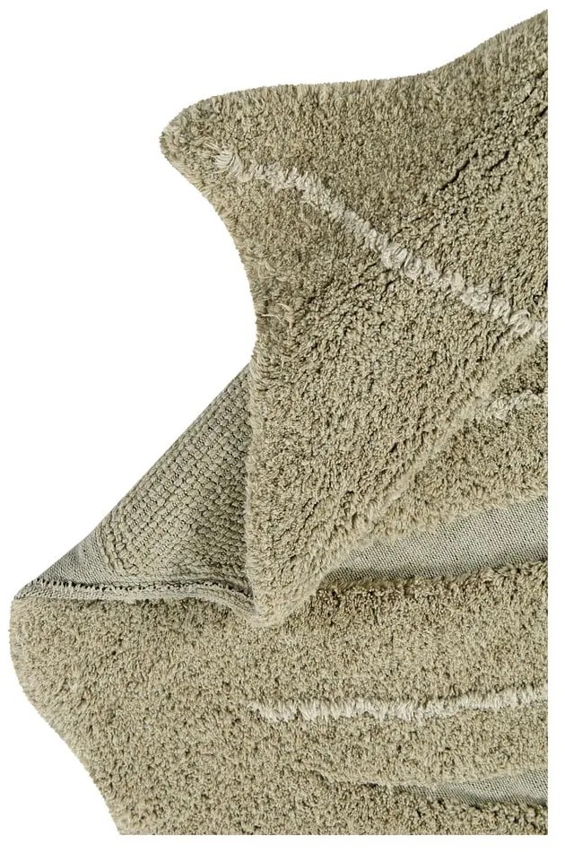 Covor pentru copii kaki lavabil/țesut manual din bumbac 120x180 cm Monstera Olive – Lorena Canals