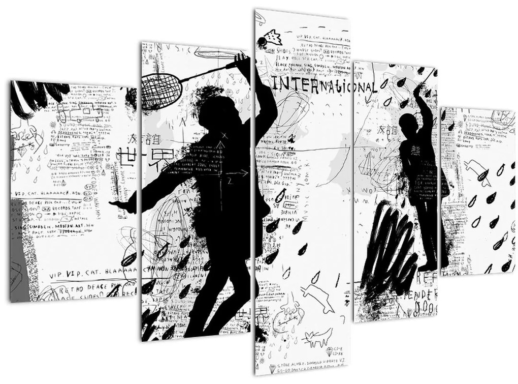 Tablou - Artă stradală - zarvă (150x105 cm)