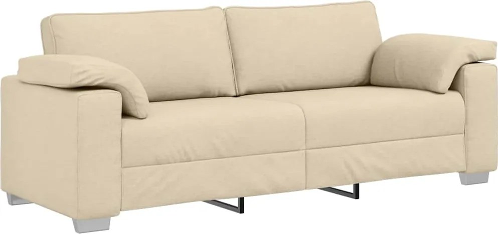 vidaXL Canapea Crem 220 x 80 x 82 cm țesătură
