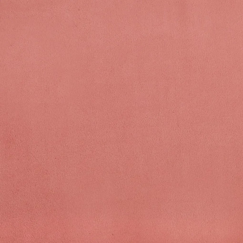 Canapea cu 2 locuri, roz, 120 cm, catifea Roz, 138 x 77 x 80 cm