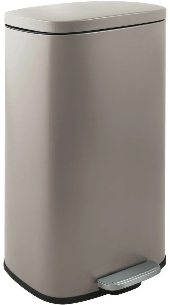 Coș de gunoi cu pedală soft-close Spirella Akira 50 l, gri-maro mat, 50 l