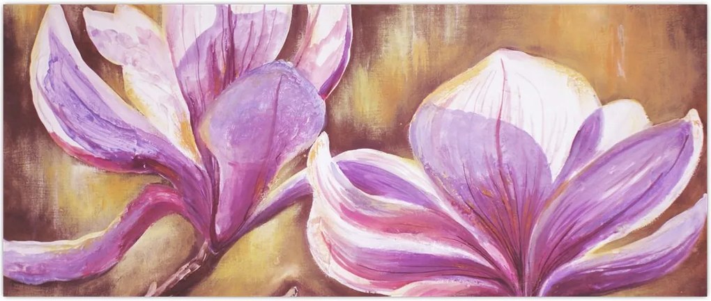 Tablou - Flori de magnolie (120x50 cm)