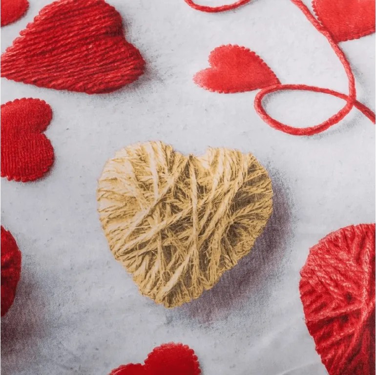 Lenjerie de pat din microfibra VELHEART rosu Dimensiune lenjerie de pat: 2 buc 70 x 80 cm | 160 x 200 cm