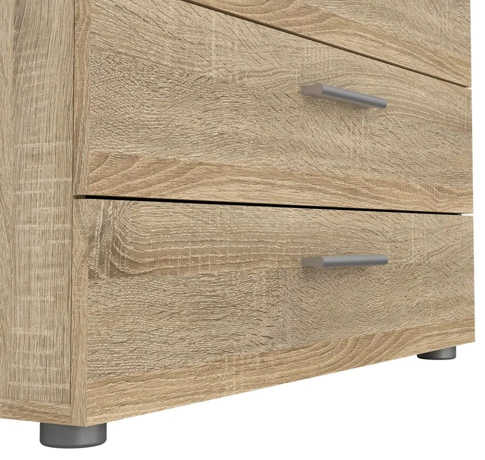 Comodă cu aspect de stejar Tvilum Pepe, 80x68 cm