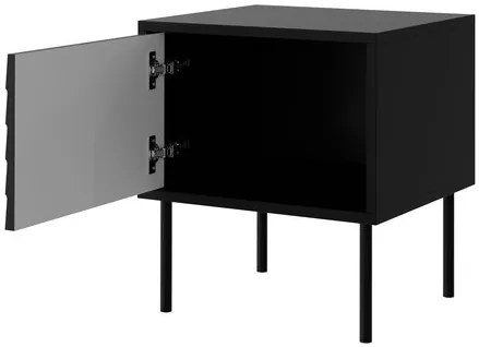 Set 2 noptiere Hermano (Negru + Nuc warnia) . 1105888