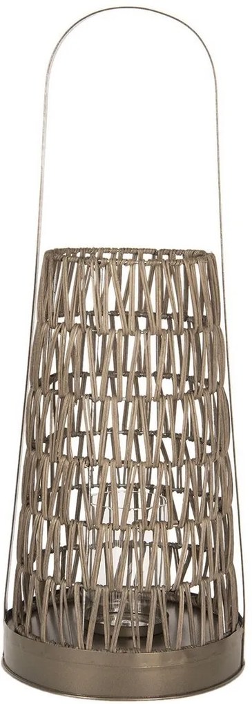 Felinar suspendabil din metal bronz Ø 24 cm x 66 h