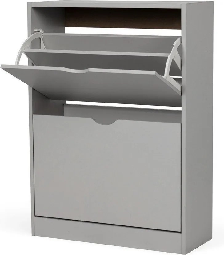 Pantofar gri cu deschidere înclinată 60x82x24 cm Stelo – Bonami Essentials
