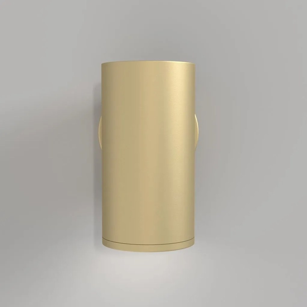 Aplica de perete design tehnic Focus S auriu mat