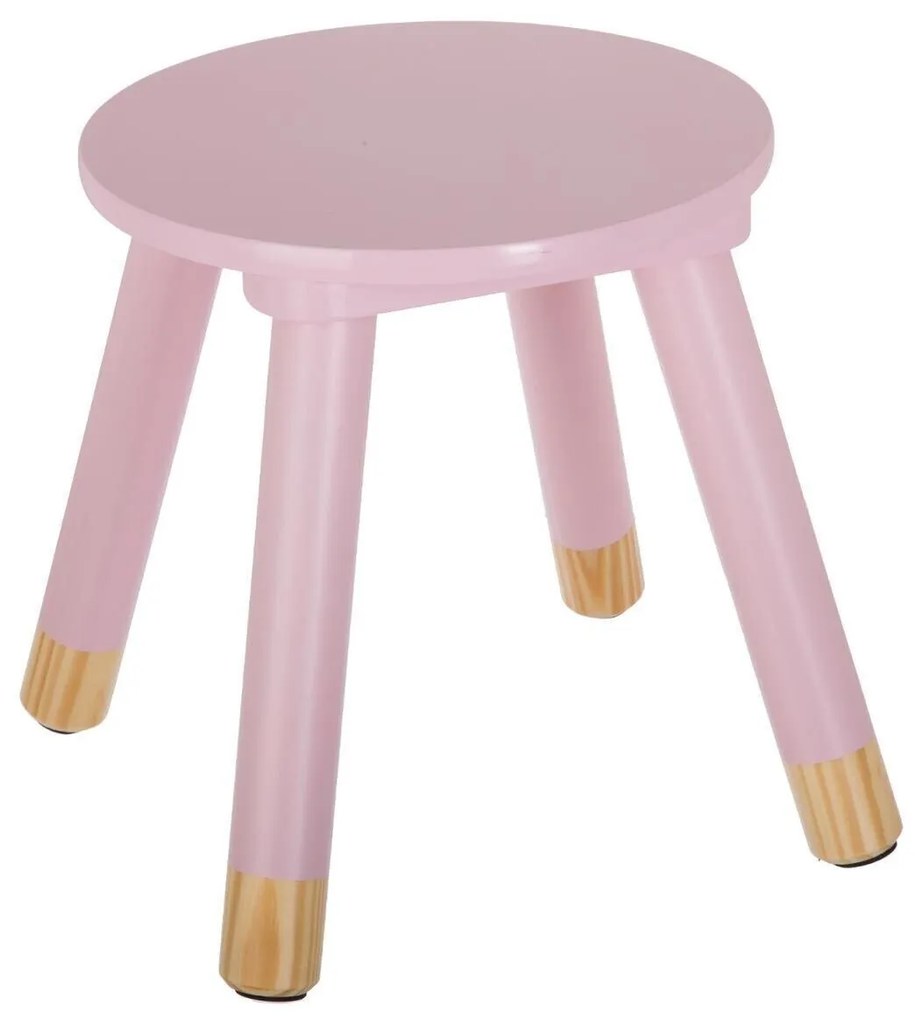 Taburet pentru copii Culoare roz, STOOL PINK