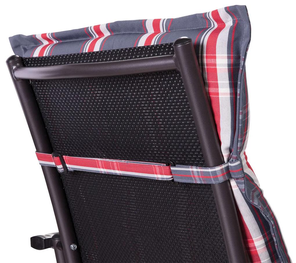 Prato, pernă tapițată, pernă pentru scaun, spătar mic, scaun de gradină, poliester, 50x100x8cm, 1 x covoraș