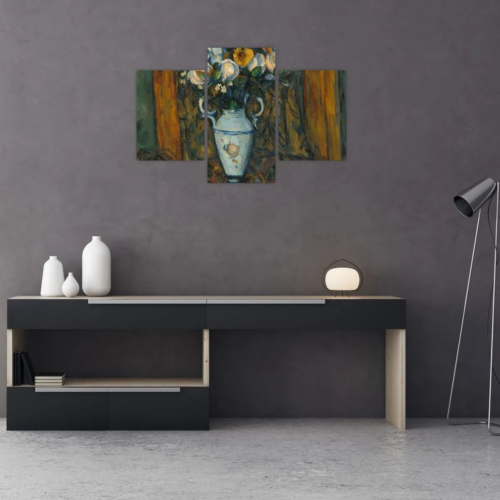 Tablou - Paul Cézanne, Vase of Flowers, reproducere (90x60 cm)