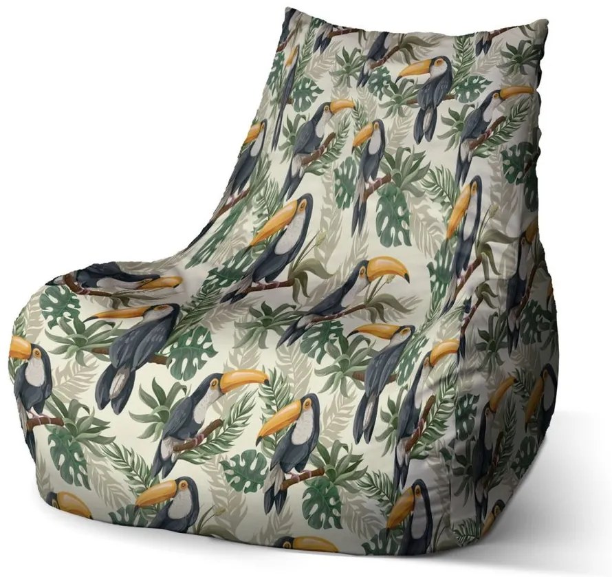 Sac de șezut Bean tucan - pentru copii, colorat