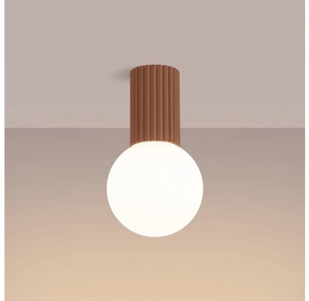 Plafonieră pentru baie Sollux SL.1733 HALO 1xG9/8W/230V IP44 maro