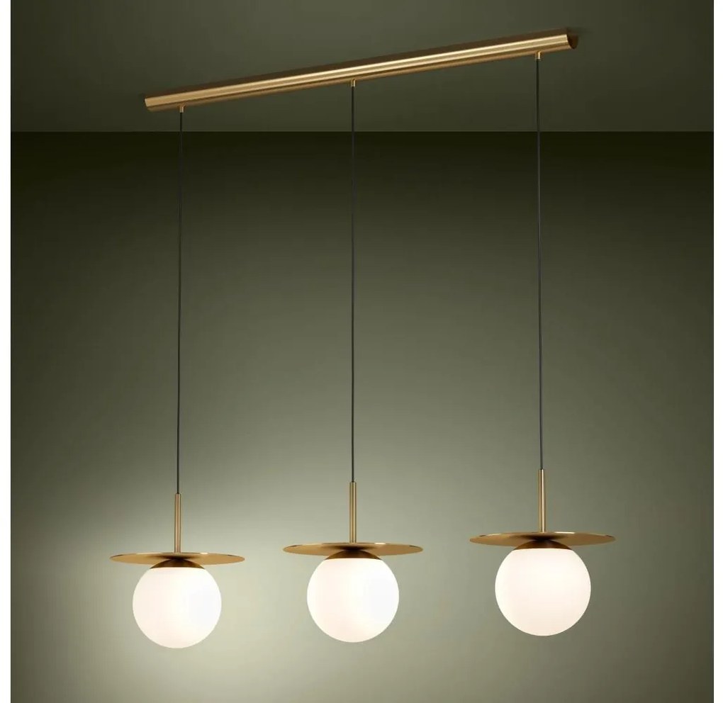 Lustră pe cablu Eglo 39953 ARENALES 3xE27/40W/230V auriu