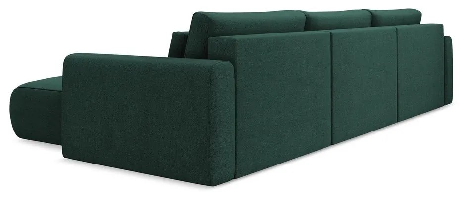 Colțar verde extensibil/cu spațiu de depozitare (în formă de "U") Kapua – Makamii