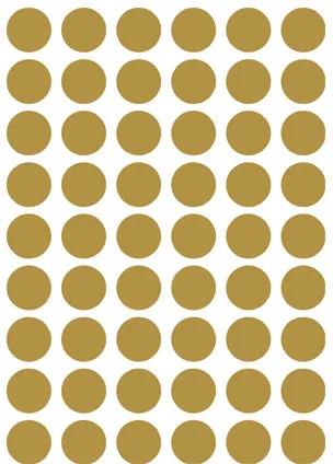 Sticker auriu pentru perete Mini Dots Brass Ferm Living
