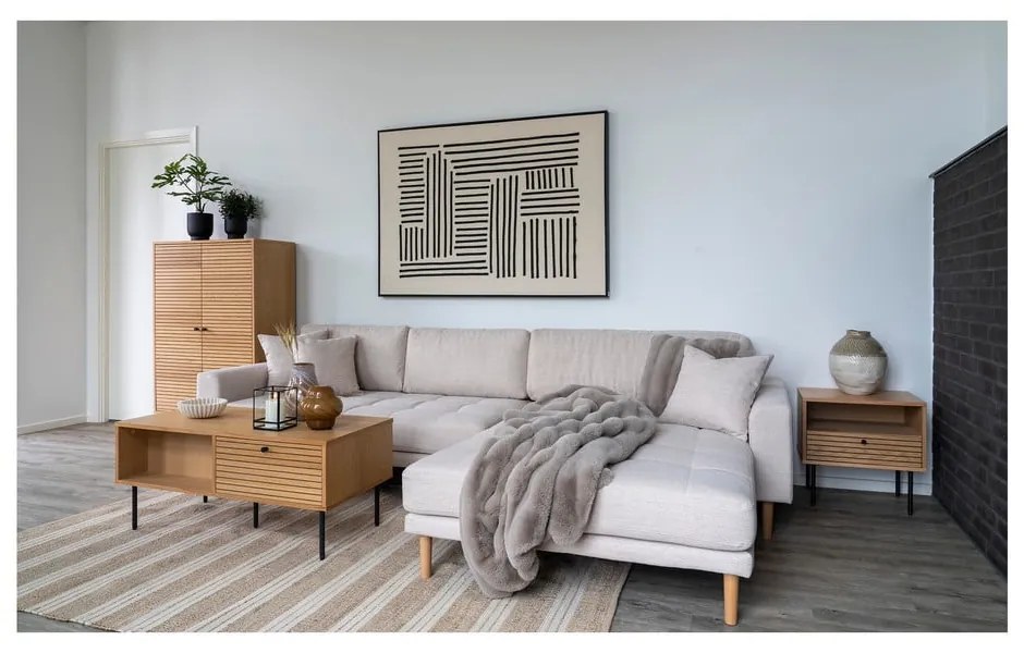 Pernă decorativă din blană artificială 45x45 cm Galena – House Nordic