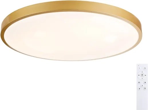 Brilagi - Corp de iluminat LED dimabil GLASS POOL DOUBLE, 80W/230V, 60 cm, auriu + telecomandă