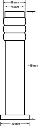 Lampă exterior LULA 1xE27/11W/230V IP44